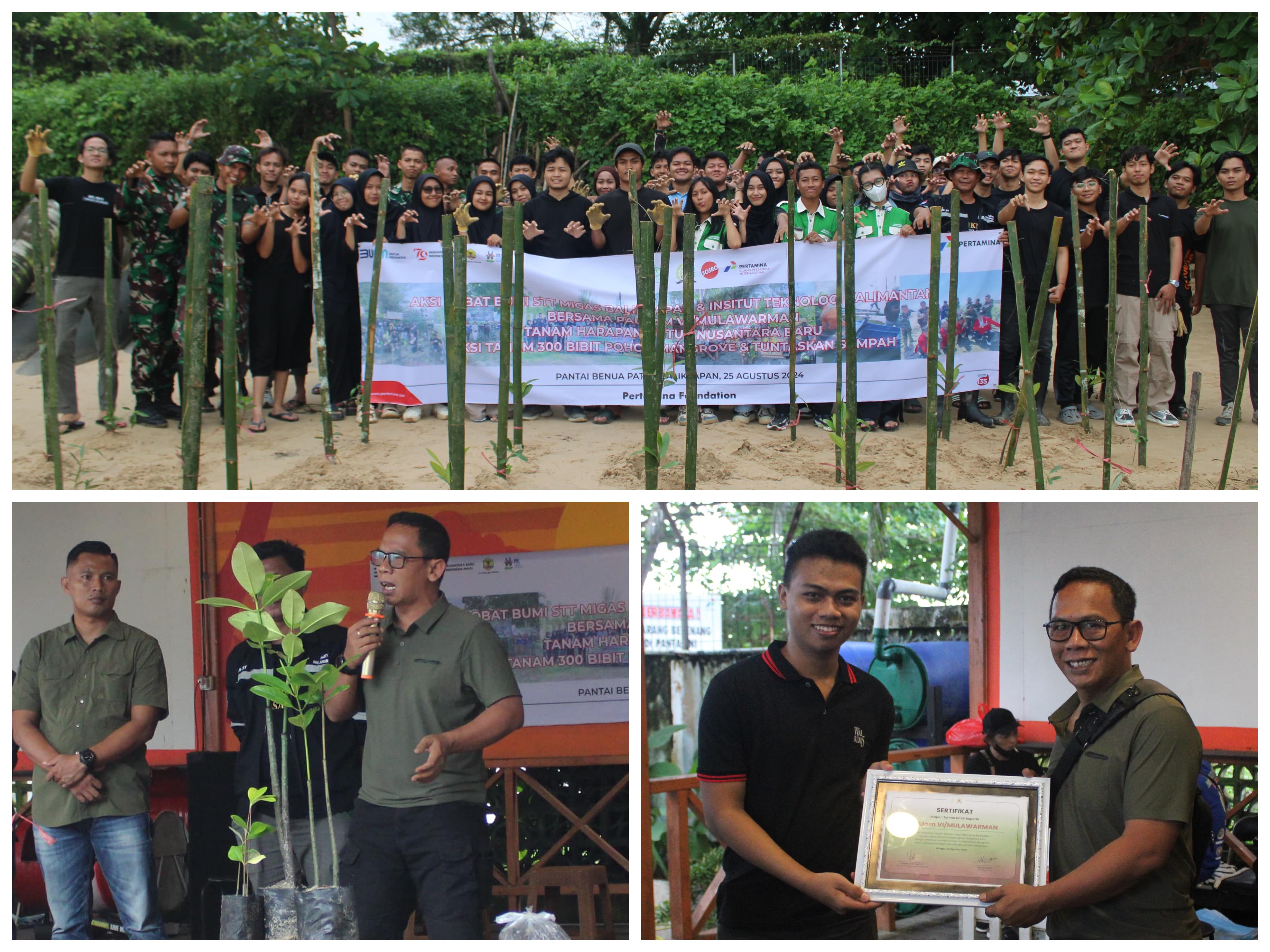 Sinergitas Paldam VI/Mlw dengan Sobat Bumi Pertamina Foundation, STT Migas, dan ITK